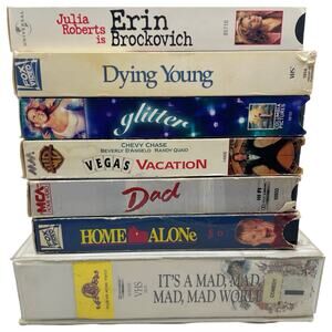 VHS Lot of 7 - Erin Brockovich, Home Alone, Vegas Vacation & More - Tested